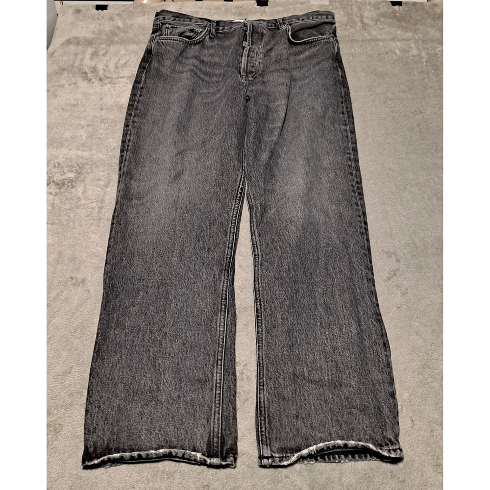 Agolde Women’s Straight Leg Jeans in Washed Black